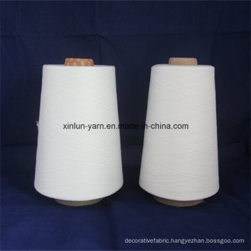 Raw White Virgin 100% Polyester Spun Yarn for Knitting